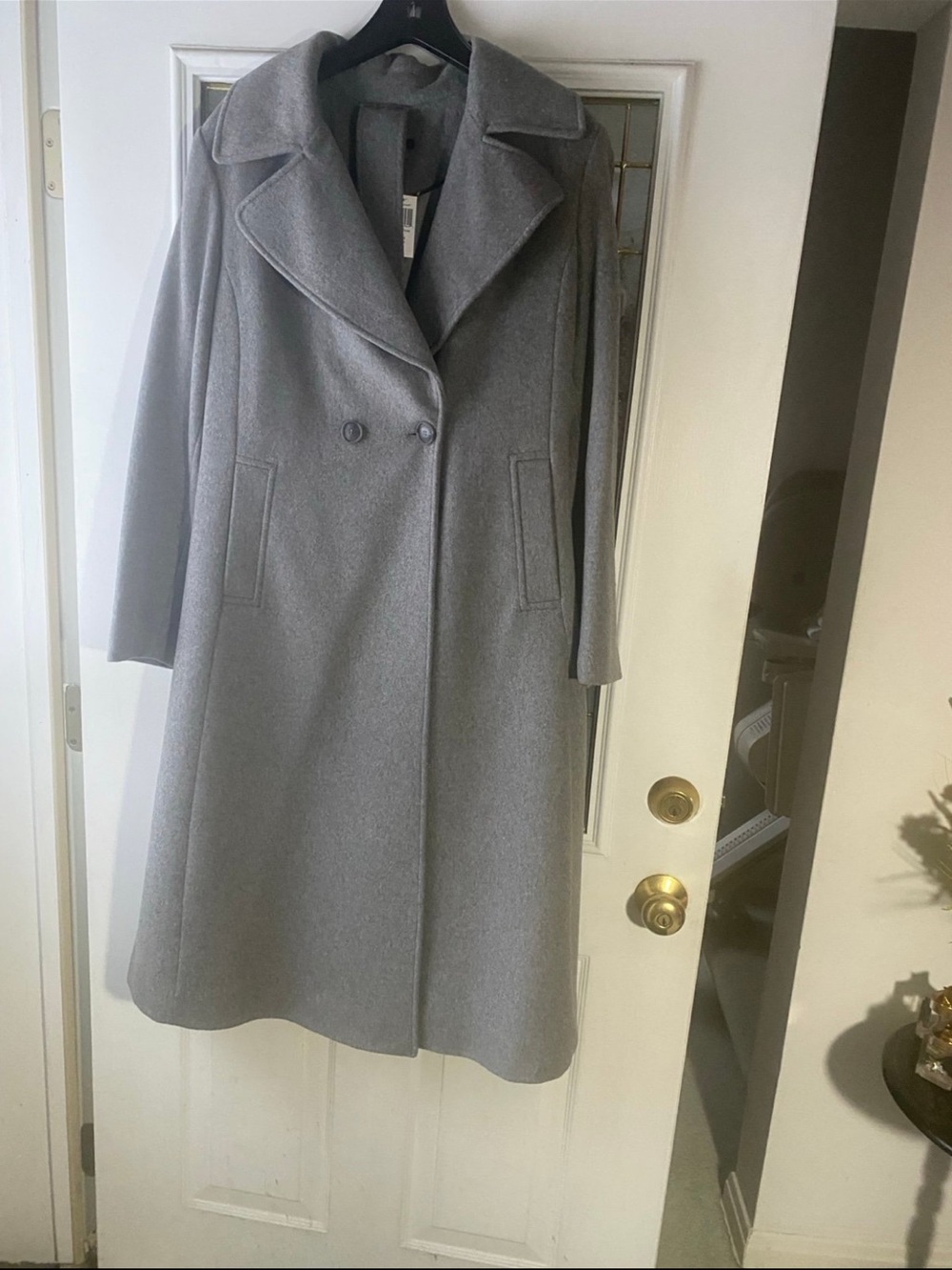 Pendleton Women's Classic Wool-Blend Gray Long Coat 14W. NWT